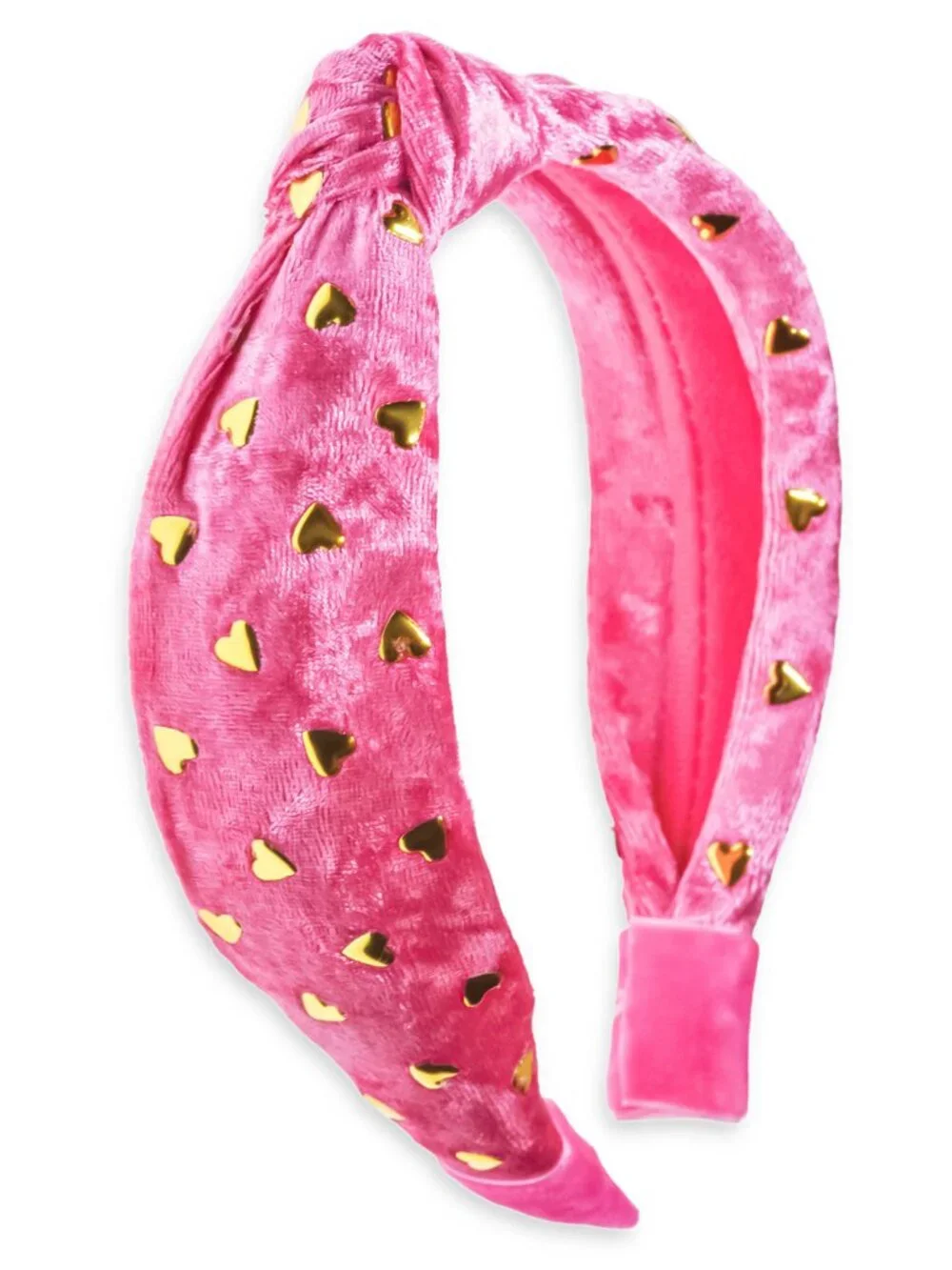 Gold stud knot headband
